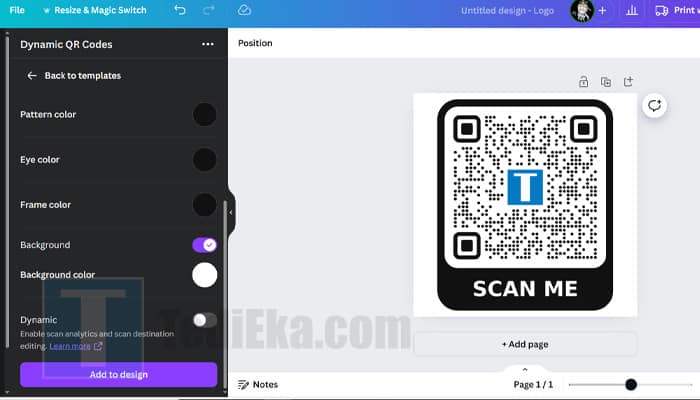 cara membuat qr code di canva