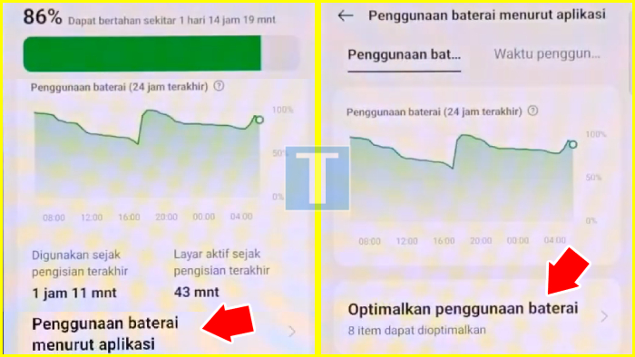 cara menghemat baterai hp oppo