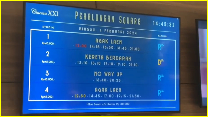 cara pesan tiket bioskop secara langsung