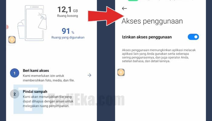 ccleaner beri kami akses - izinkan akses penggunaan