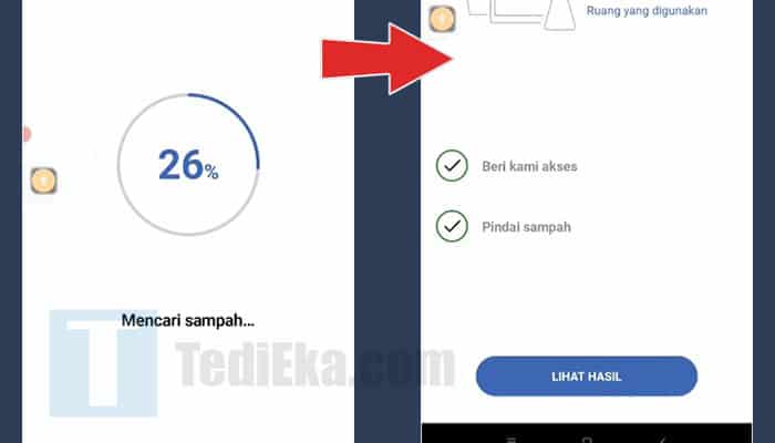 ccleaner mencari sampah - lihat hasil