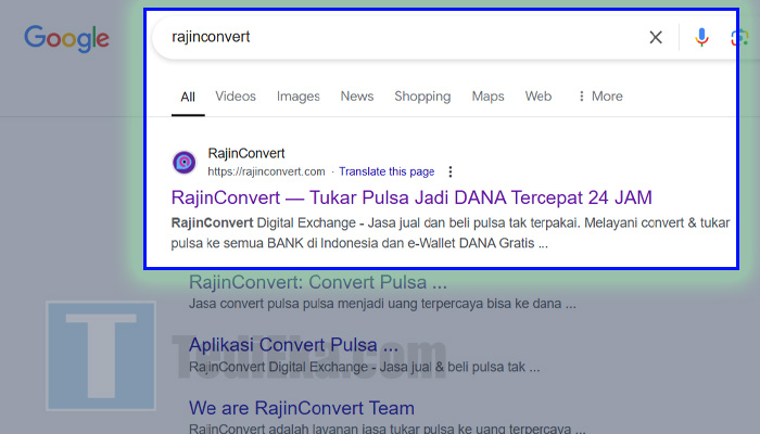 google rajinconvert