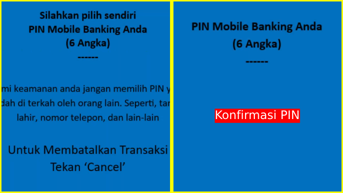 membuat dan konfirmasi pin mbca