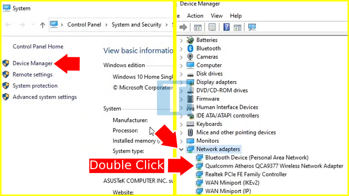 mengakses driver modem lewat device manager cara mengatasi wifi can't connect to this network