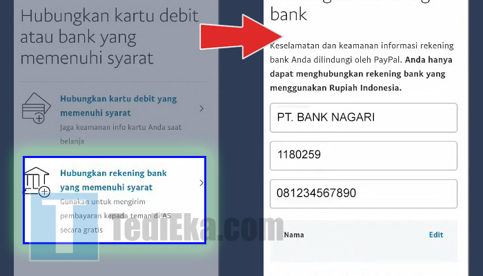 paypal hubungkan rekening yang memenuhi syarat - bank nagari