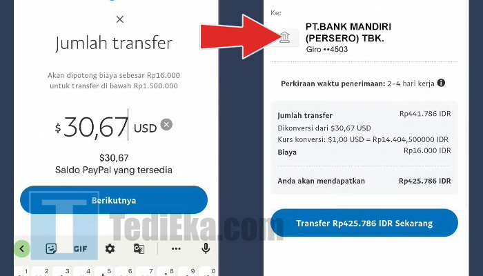 paypal jumlah transfer - bank mandiri transfer sekarang