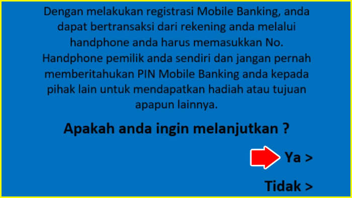 pernyataan registrasi mobile banking