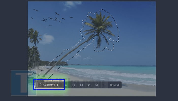 photoshop fitur generative fill untuk menghapus objek