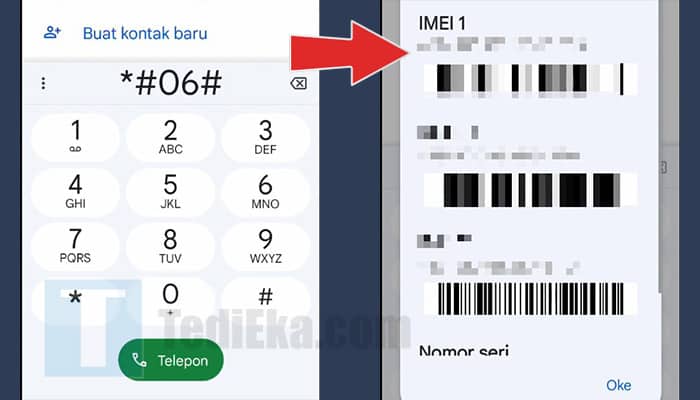 telepon cara cek imei