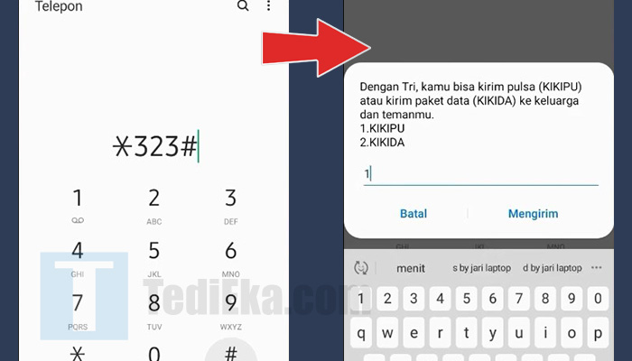 telepon ussd tri bintang 323 pagar - kikipu