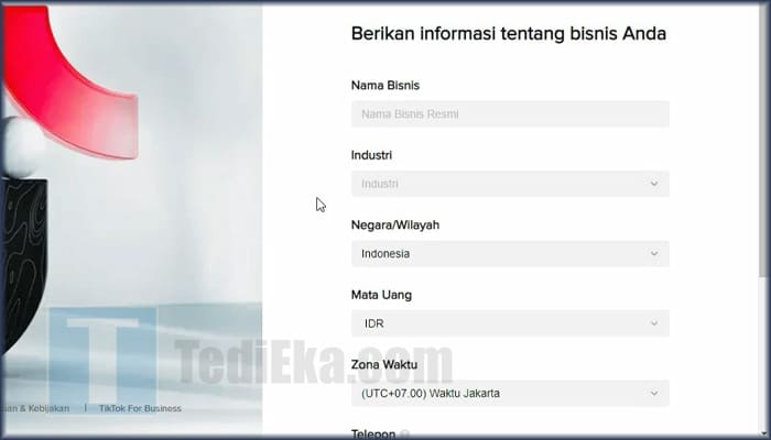 tiktok ads informasi bisnis