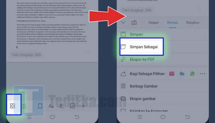 wps office ikon kotak-kotak options - simpan sebagai