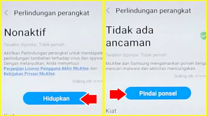 Aktifkan dan Gunakan Perlindungan Perangkat