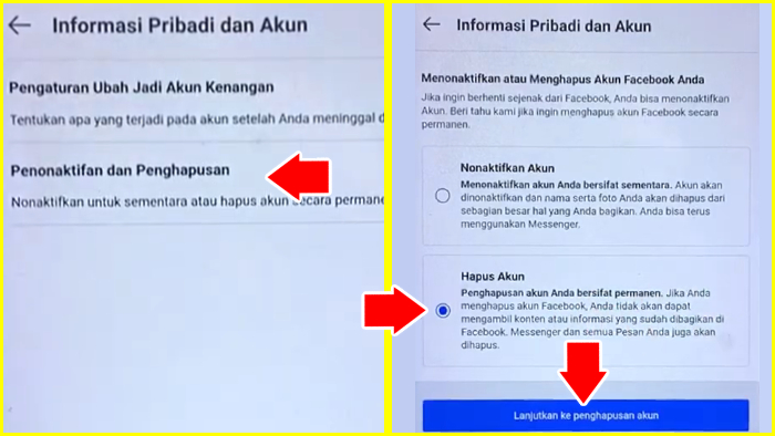 Apakah akun Facebook bisa dihapus secara permanen