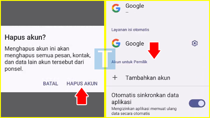 Bagaimana cara hapus akun google di hp samsung?