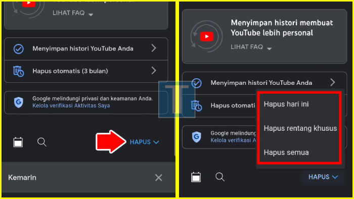 Bagaimana cara melihat riwayat penelusuran di YouTube