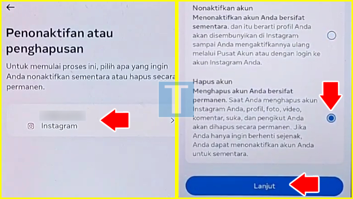 Bagaimana cara menghapus akun Instagram yang sudah lupa kata sandi?