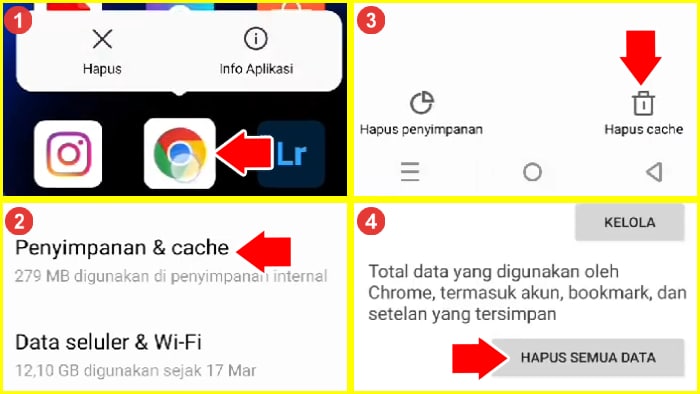 Cara Hapus Data Chrome