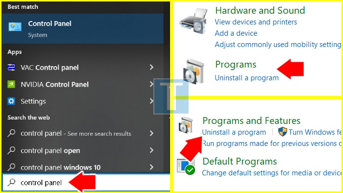 Mengakses Control Panel