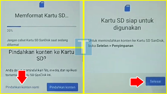 Pindahkan Konten Dari Memori Internal Awal ke SD Card