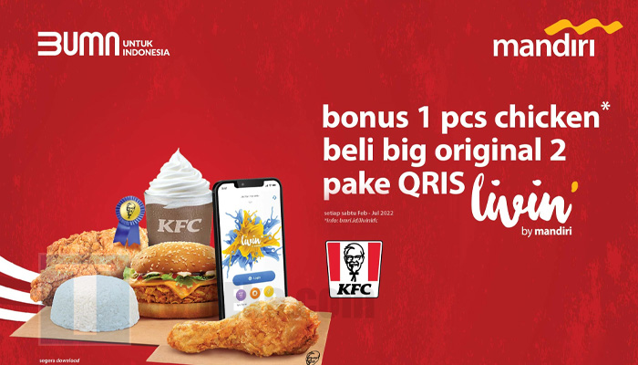 Promo livin mandiri KFC