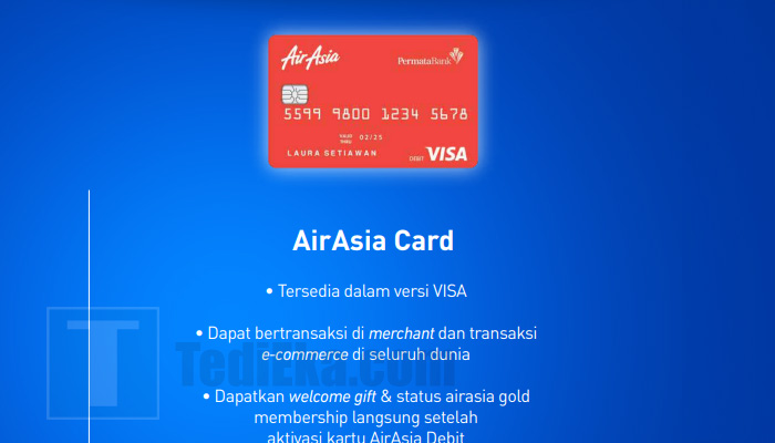 airasia debit plus permata bank