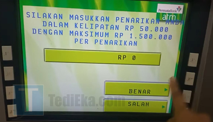 atm permata bank masukkan jumlah nominal penarikan tunai