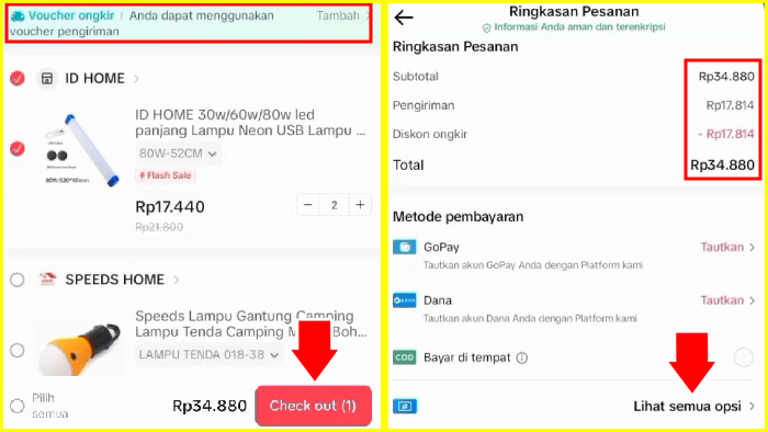 cara bayar tiktok shop lewat bca mobile