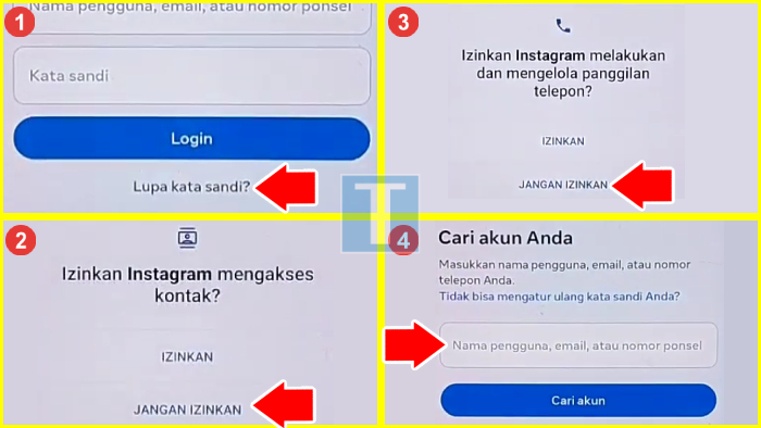 cara hapus akun ig permanen lupa password dan email