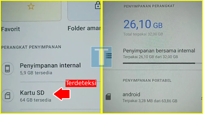 cara menambah penyimpanan internal