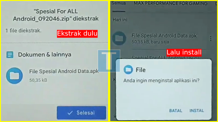 cara menambahkan ruang penyimpanan dengan bantuan spesial for all android