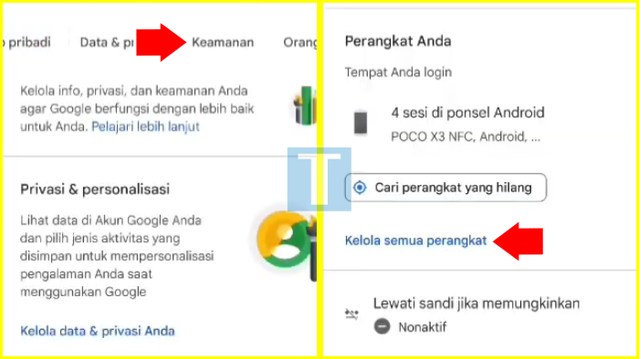 cara menghapus akun email di hp orang lain