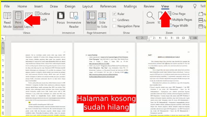 cara menghapus halaman kosong di word yang tidak bisa dihapus