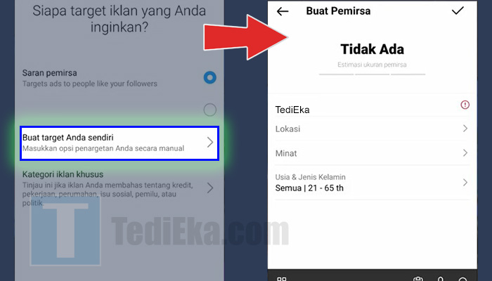 instagram buat target anda sendiri - buat pemirsa beri nama