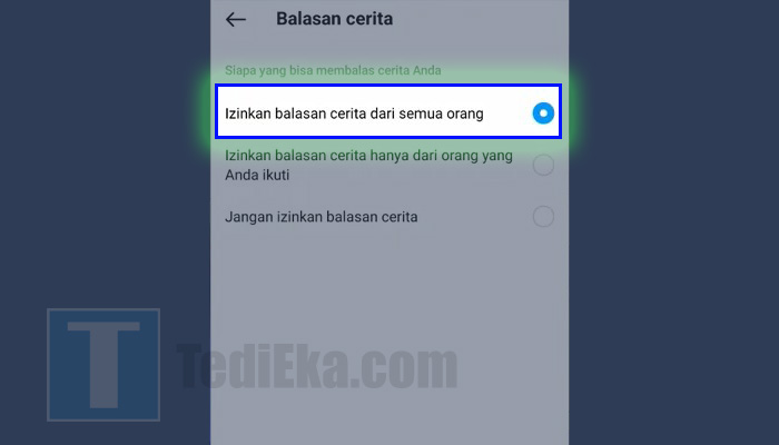 instagram izinkan balasan cerita dari semua orang