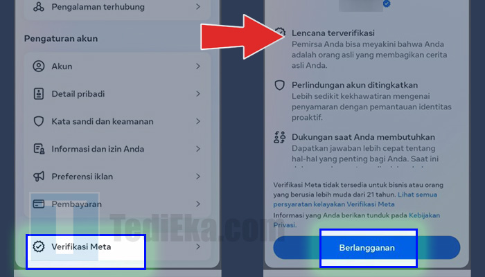 instagram verifikasi meta - berlangganan