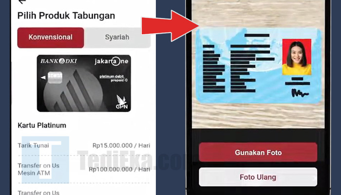 jakone pilih produk tabungan - foto ektp