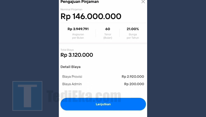 livin mandiri pinjaman serbaguna konfirmasi