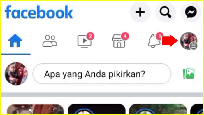 masuk ke profil fb untuk mulai memblokir fb orang lain tanpa diketahui