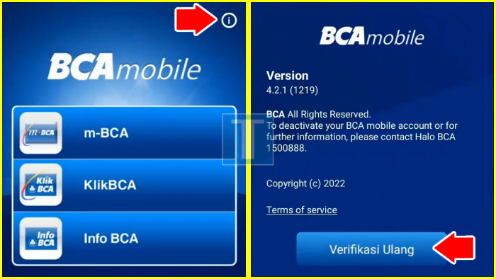 menu about m banking baca untuk registrasi ulang