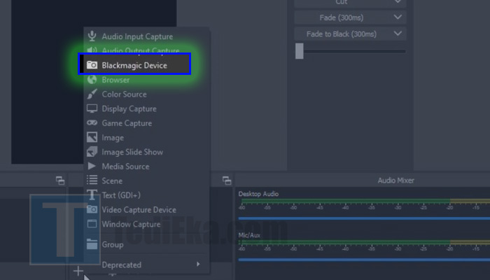 obs blackmagic device