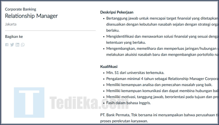 permatakarir deskripsi pekerjaan