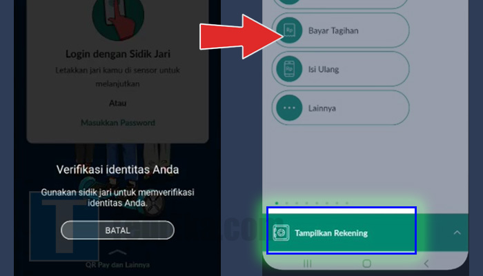 permatamobile x login - tampilkan rekening