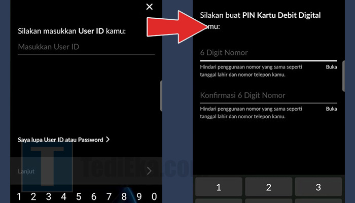 permatamobile x masukkan user id kamu login - buat pin