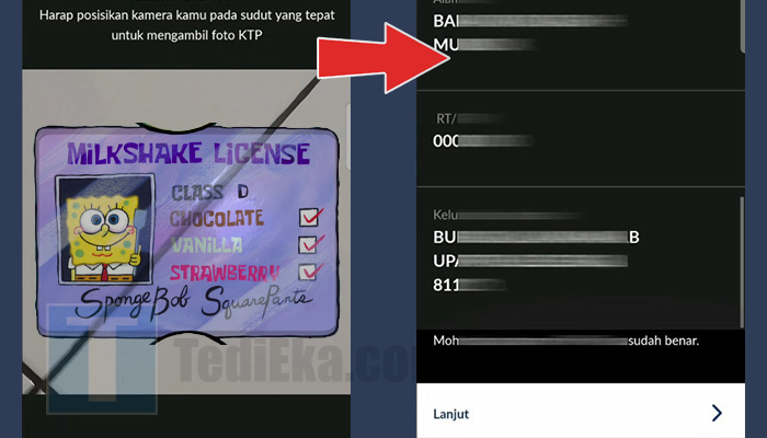 permatamobile x mengambil foto ktp - isi informasi