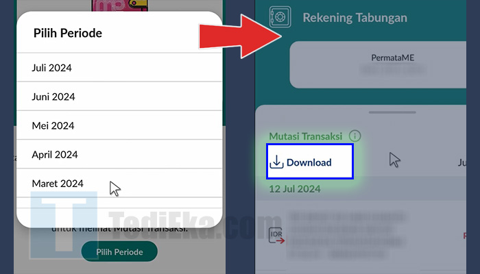 permatamobile x pilih periode - download mutasi transaksi