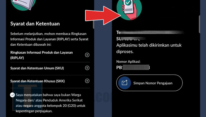 permatamobile x setujui syarat dan ketentuan - permintaan pembukaan rekening selesai