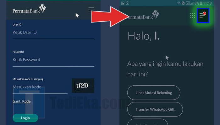 permatanet login - options garis tiga