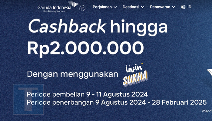 promo livin mandiri tiket pesawat