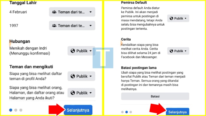 siapa aja yang bisa lihat data dan postingan pribadi kamu